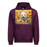 Mauve Wine westie Urban Hoodie - Unal Design