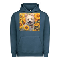 Pigment Midnight Navy westie Urban Hoodie - Unal Design