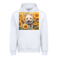 White westie Urban Hoodie - Unal Design