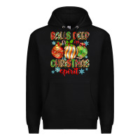 Black balls deep in christmas spirit Premium Hoodie - Zillion Design Studio