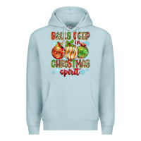 Blue Mist balls deep in christmas spirit Premium Hoodie - Zillion Design Studio