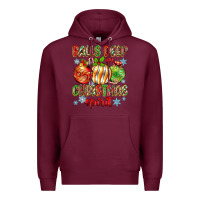 Burgundy balls deep in christmas spirit Premium Hoodie - Zillion Design Studio