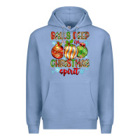 Colony Blue balls deep in christmas spirit Premium Hoodie - Zillion Design Studio