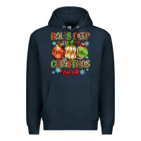 Navy balls deep in christmas spirit Premium Hoodie - Zillion Design Studio