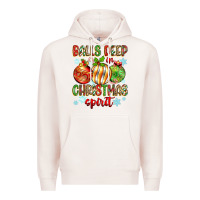 Pale Pink balls deep in christmas spirit Premium Hoodie - Zillion Design Studio