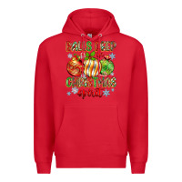 Red balls deep in christmas spirit Premium Hoodie - Zillion Design Studio