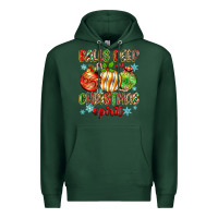 Sports Green balls deep in christmas spirit Premium Hoodie - Zillion Design Studio