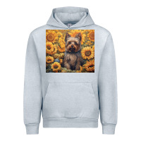 Heather Grey yorkshire terrier Urban Hoodie - Unal Design