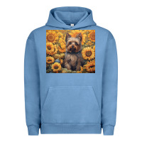 Pigment Pebble Blue yorkshire terrier Urban Hoodie - Unal Design