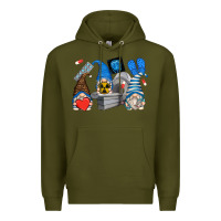 Army Green mri gnomes Premium Hoodie - Zillion Design Studio