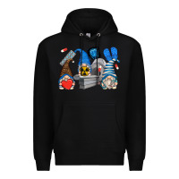Black mri gnomes Premium Hoodie - Zillion Design Studio