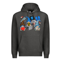 Charcoal Heather mri gnomes Premium Hoodie - Zillion Design Studio