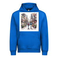Cobalt Japan Street Urban Hoodie - Unal Design