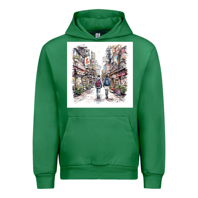 Japan Street Urban Hoodie by Unal Design | Teevron
