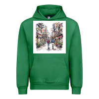 Emerald Japan Street Urban Hoodie - Unal Design