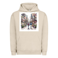 Pigment French Oak Japan Street Urban Hoodie - Unal Design