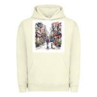 Pigment Pistachio Japan Street Urban Hoodie - Unal Design