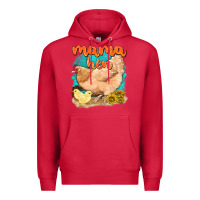 Cardinal mama hen with sunflowers Premium Hoodie - texasbilliewilder