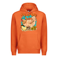 Carrot mama hen with sunflowers Premium Hoodie - texasbilliewilder