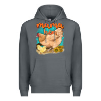 Rock mama hen with sunflowers Premium Hoodie - texasbilliewilder
