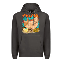 Smoke mama hen with sunflowers Premium Hoodie - texasbilliewilder