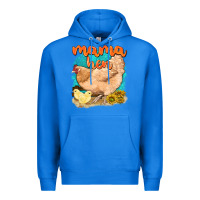 True Royal mama hen with sunflowers Premium Hoodie - texasbilliewilder