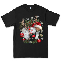 Black Merry Christmas Premium Tee - CowhideDigitalArt
