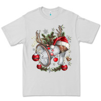 Dove Grey Merry Christmas Premium Tee - CowhideDigitalArt