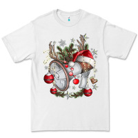 White Merry Christmas Premium Tee - CowhideDigitalArt