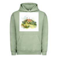 Pigment Oil Green Italy Urban Hoodie - Unal Design