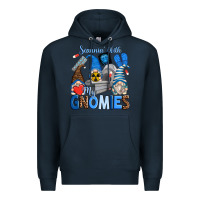 Navy scannin' with my gnomies Premium Hoodie - Zillion Design Studio