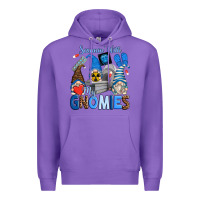 Purple scannin' with my gnomies Premium Hoodie - Zillion Design Studio