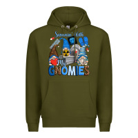 Army Green scannin' with my gnomies Premium Hoodie - Zillion Design Studio