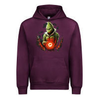 Mauve Wine Grinch Urban Hoodie - Unal Design