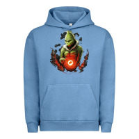 Pigment Pebble Blue Grinch Urban Hoodie - Unal Design