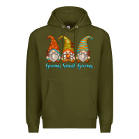 Army Green gnomes sweet gnomes Premium Hoodie - Zillion Design Studio
