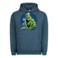 Pigment Midnight Navy Grinch Urban Hoodie - Unal Design