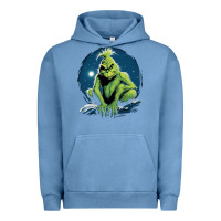 Pigment Pebble Blue Grinch Urban Hoodie - Unal Design