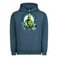 Pigment Midnight Navy Grinch Urban Hoodie - Unal Design
