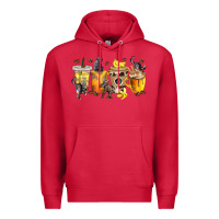 Cardinal monkey coffee cups Premium Hoodie - texasbilliewilder