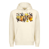 Sandshell monkey coffee cups Premium Hoodie - texasbilliewilder