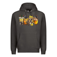 Smoke monkey coffee cups Premium Hoodie - texasbilliewilder