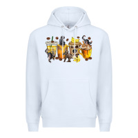 White monkey coffee cups Premium Hoodie - texasbilliewilder
