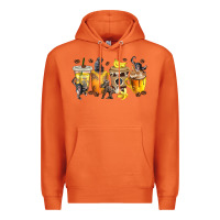 Carrot monkey coffee cups Premium Hoodie - texasbilliewilder