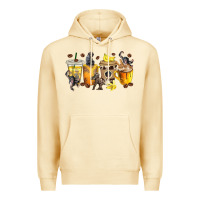 Pina Colada monkey coffee cups Premium Hoodie - texasbilliewilder