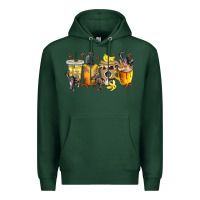 Sports Green monkey coffee cups Premium Hoodie - texasbilliewilder