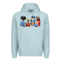 Blue Mist police coffee cup Premium Hoodie - AdoDesignShop