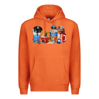 Carrot police coffee cup Premium Hoodie - AdoDesignShop