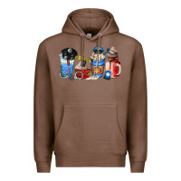 Chestnut police coffee cup Premium Hoodie - AdoDesignShop