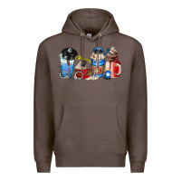 Coffee police coffee cup Premium Hoodie - AdoDesignShop